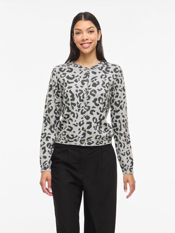 VILA Gebreid vest 'VIMayas' in Grijs: voorkant