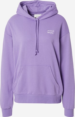 Monki Sweatshirt in Lila: voorkant