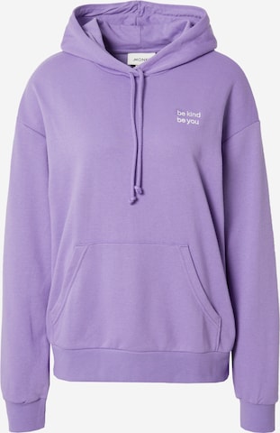 Sweat-shirt Monki en violet : devant