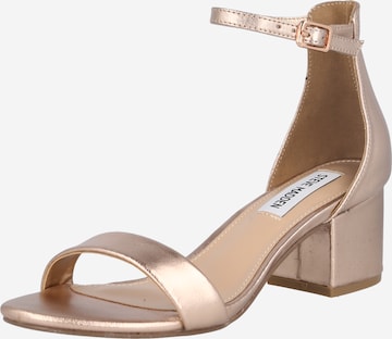 STEVE MADDEN Strap sandal 'IRENEE' in Gold: front