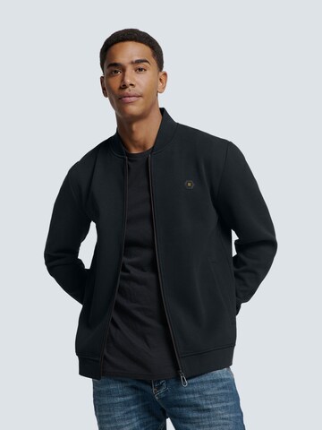 No Excess - Sudadera con cremallera en negro: frente