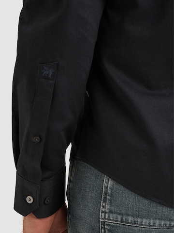 Regular fit Camicia 'Elevated Knit shirt' di VANGUARD in nero