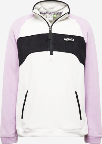 QUIKSILVER Athletic Sweater 'POWDER CHASER' in White: front