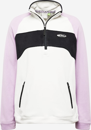 QUIKSILVER Pull-over de sport 'POWDER CHASER' en violet clair / noir / blanc cassé, Vue avec produit