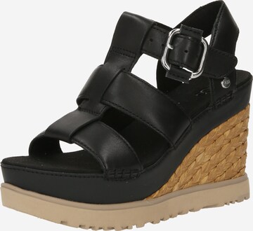 UGG Sandals in Black: front