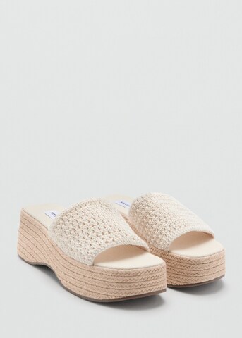 MANGO TEEN Mules 'Marta' in Beige