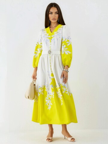 MSN Collection - Vestido em amarelo: frente
