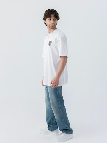 Rockupy Oversizeshirt 'Samu'‌‌‌‌‌‌‌‌ in Weiß