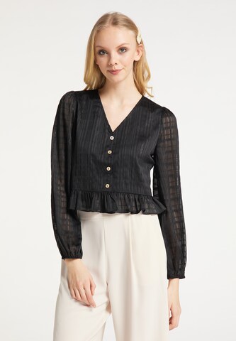 myMo at night Blouse in Black: front