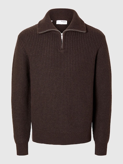SELECTED Trui in de kleur Bruin, Productweergave