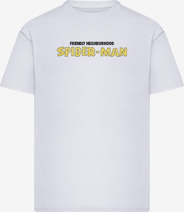 T-Shirt 'Marvel Fiendly Neighborhood Spiderman' Merchcode en blanc : devant