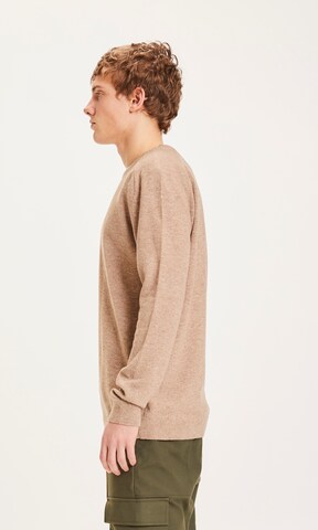 KnowledgeCotton Apparel Sweater 'Field' in Brown