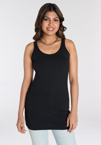 LAURA SCOTT Top in Black: front