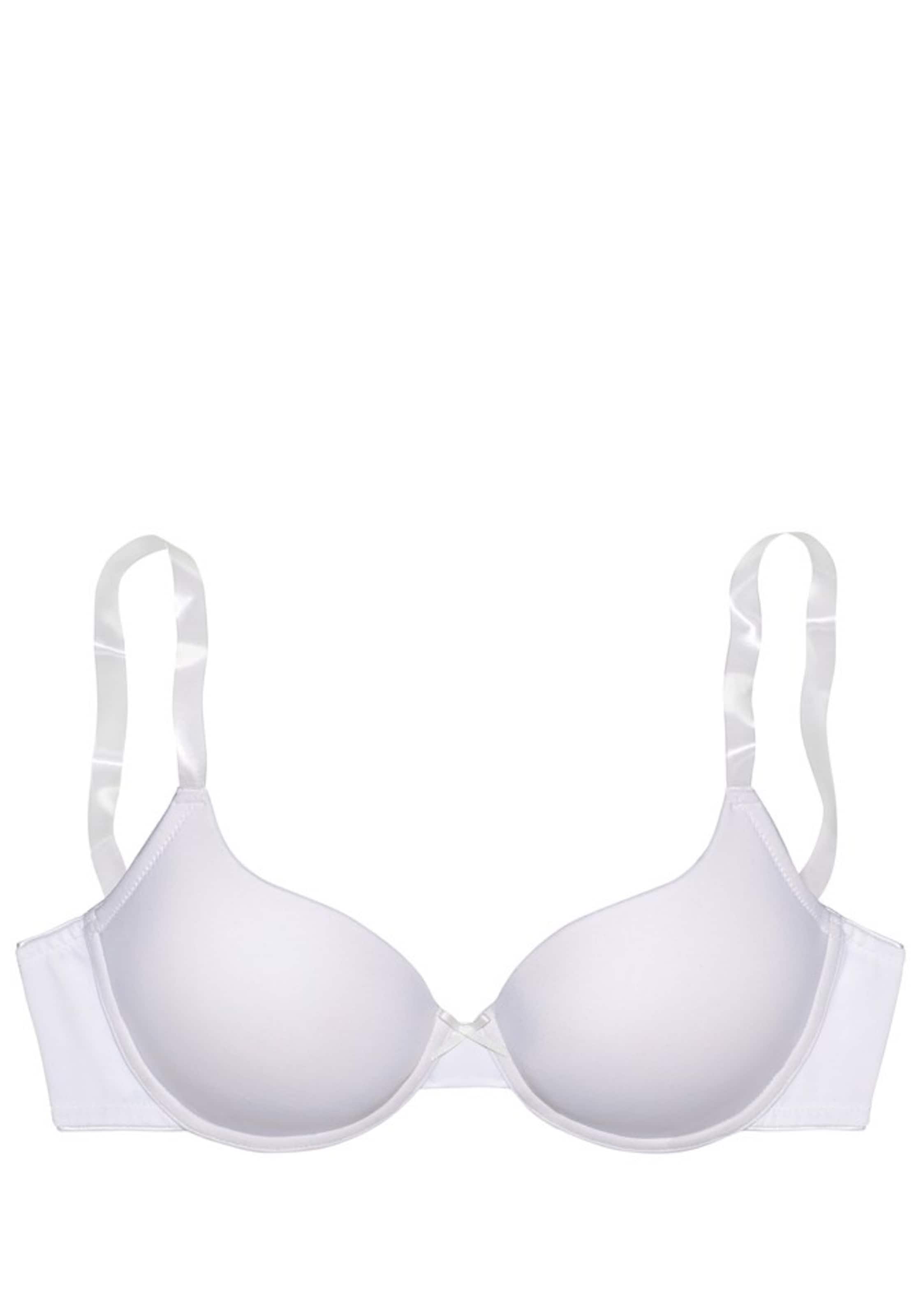 LASCANA T-shirt BH i hvid: forside