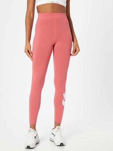 Nike Sportswear Skinny Leggings in Oranje: voorkant