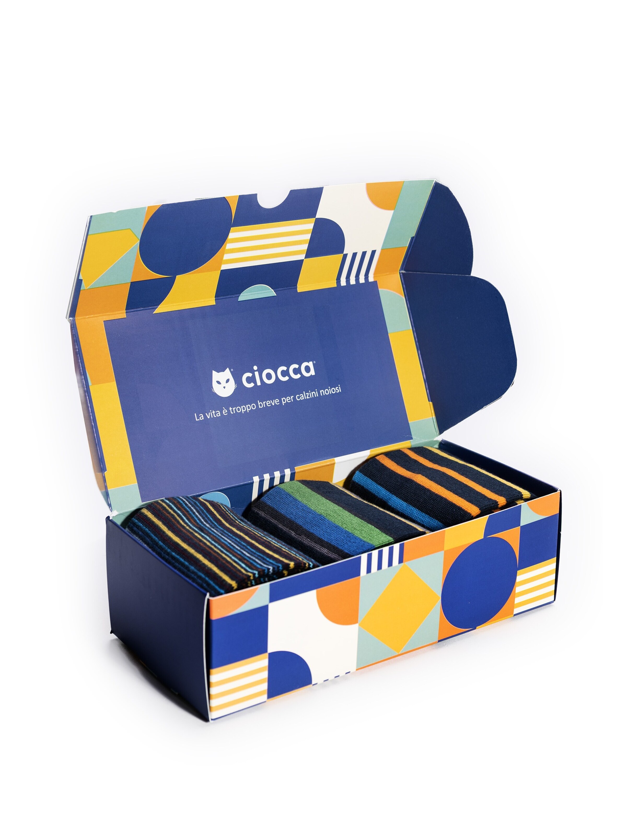 Gambaletto '3 Pack Calze Lunghe Fantasia - Confezione Regalo - Ciocca' di Ciocca in colori misti