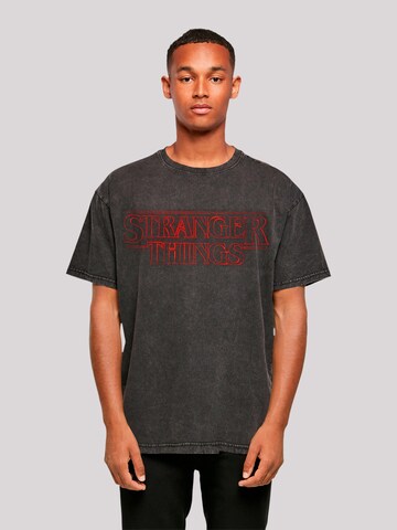 F4NT4STIC Shirt 'Stranger Things Netflix TV Series' in Black