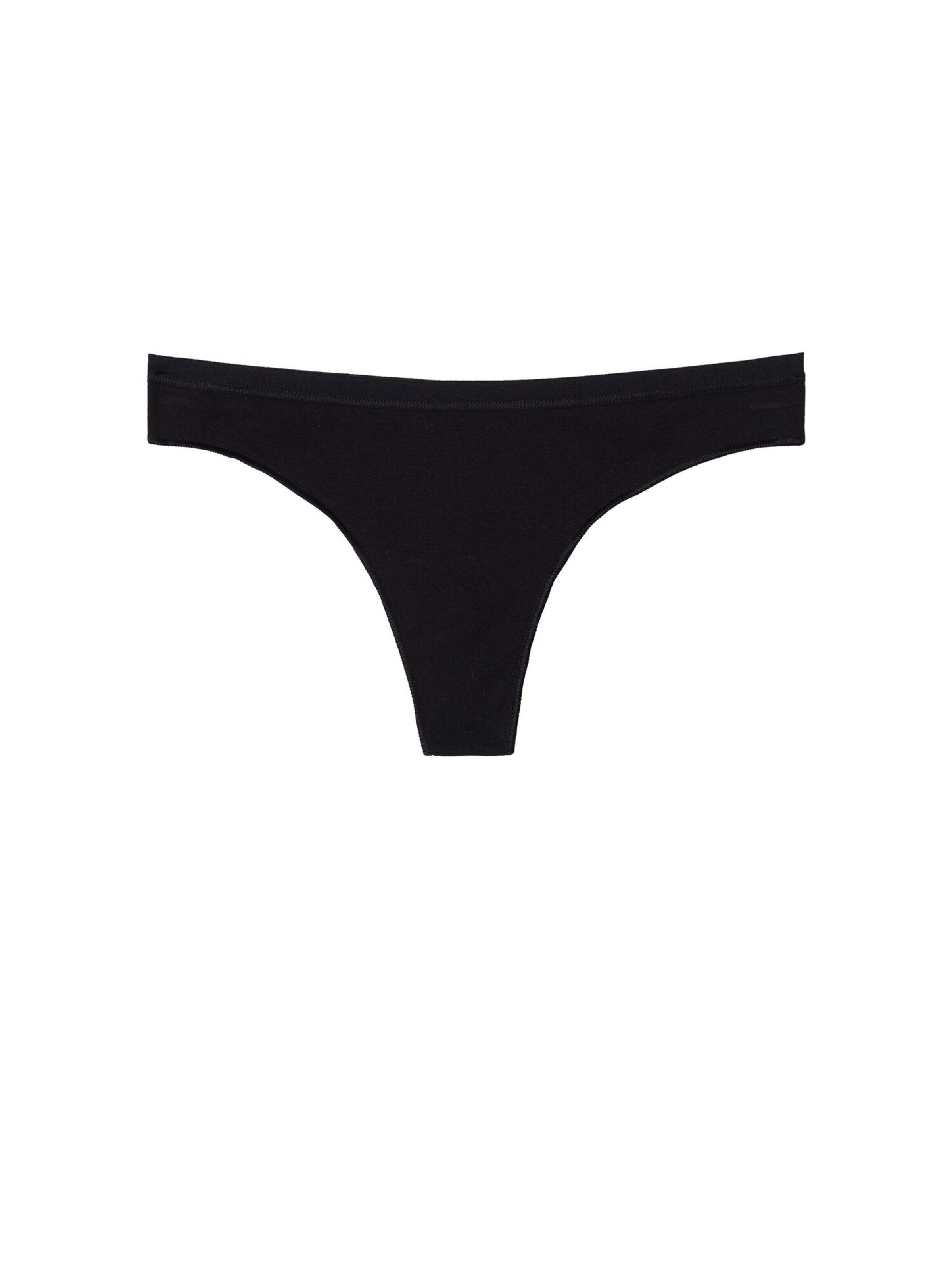 Tezenis Thong in Black: front