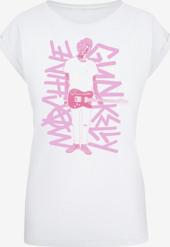 F4NT4STIC Shirt 'Machine Gun Kelly Full Body' in Wit: voorkant