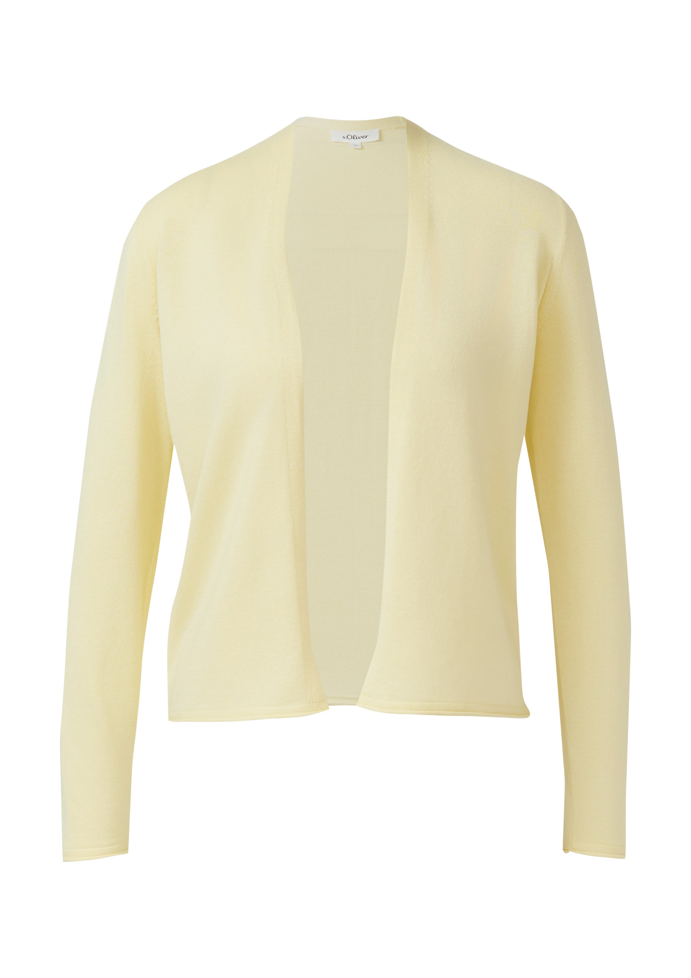 s.Oliver Strickjacke in Gelb: Vorderseite