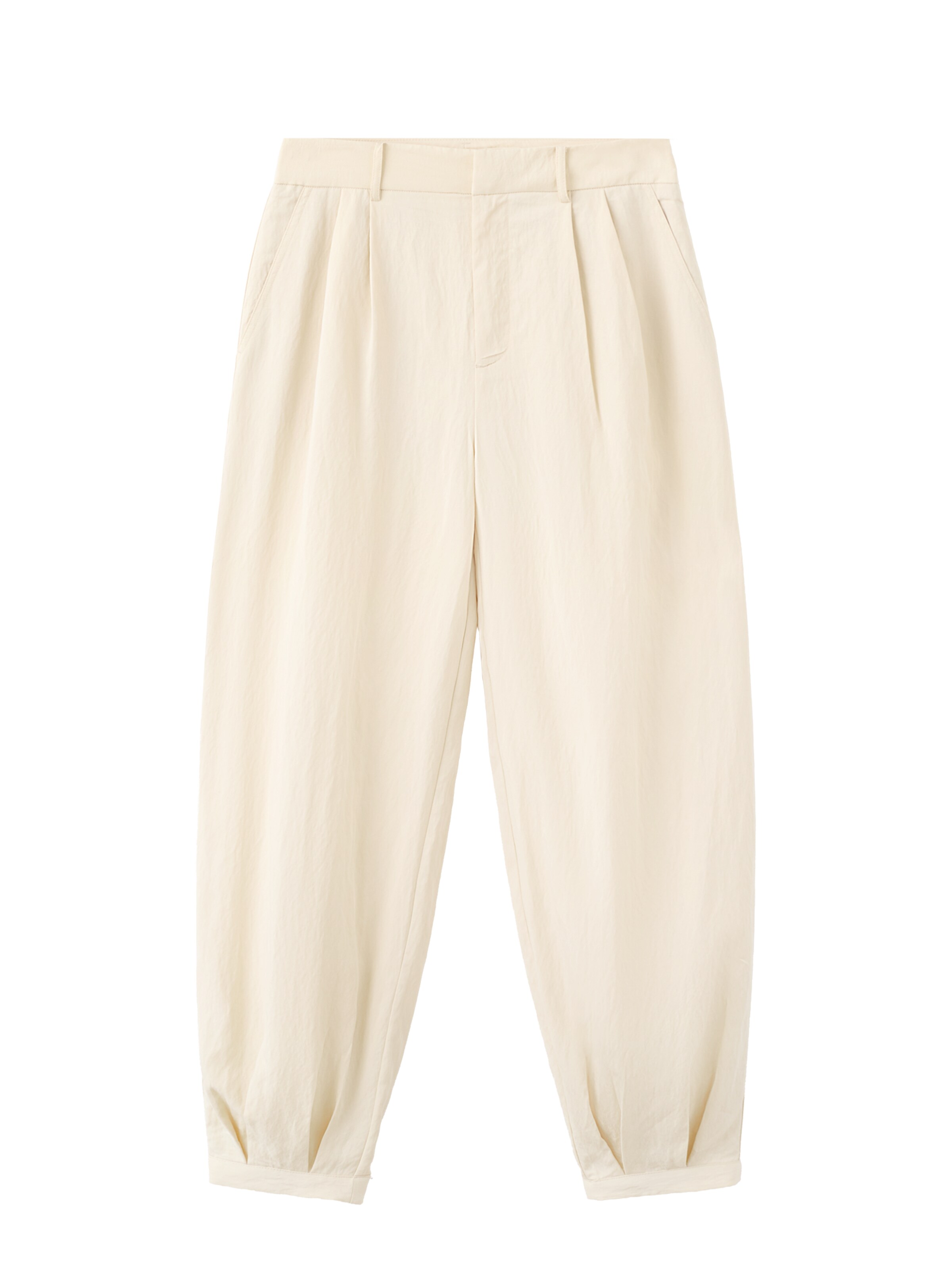 Pantaloni con pieghe 'Lirio' MANGO di colore sabbia, Visualizzazione prodotti