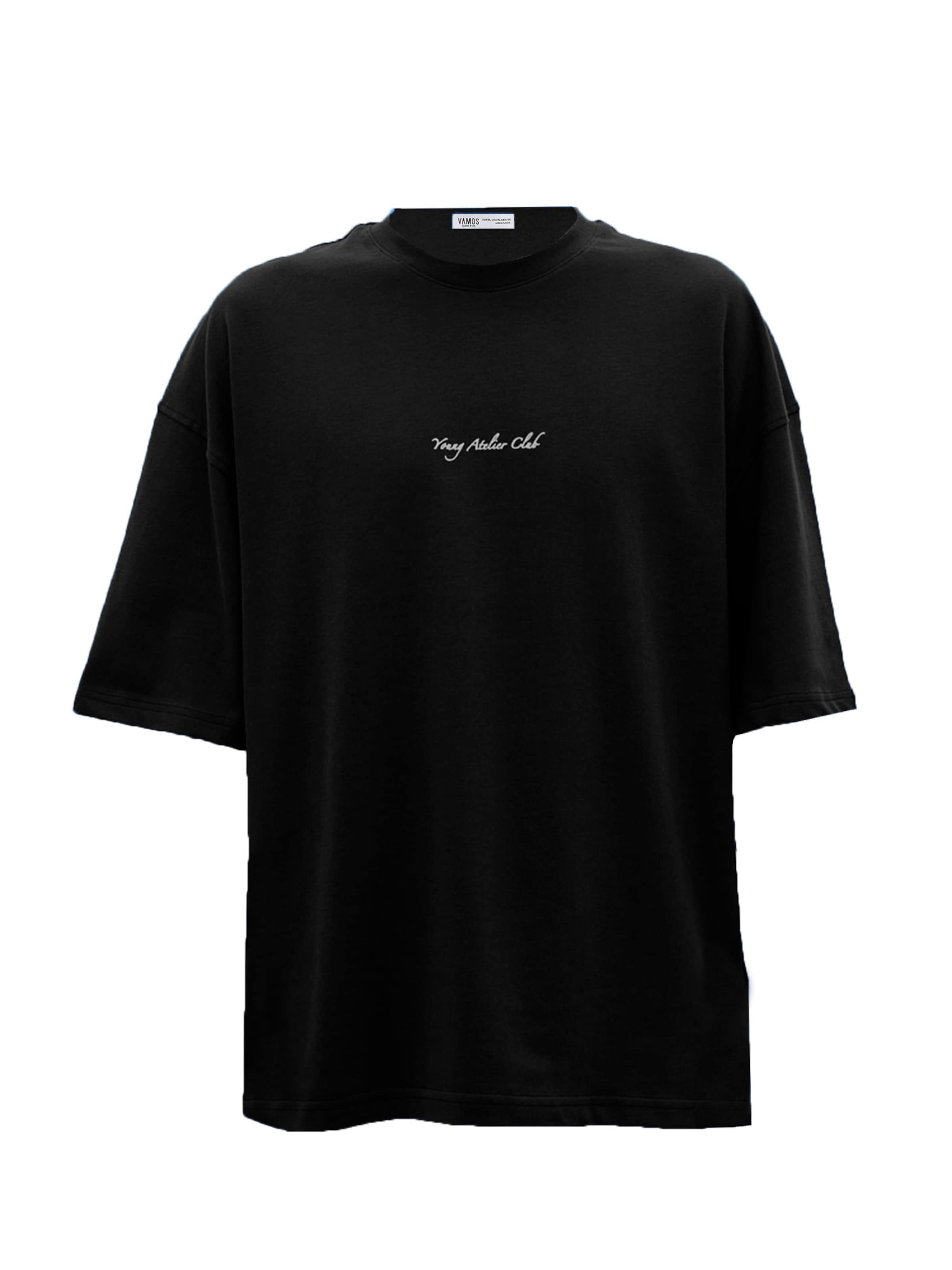 VAMOS CLO Тениска 'Ontario' в черно: отпред