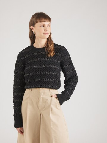 ABOUT YOU Sweater 'Lotte' in Black: front
