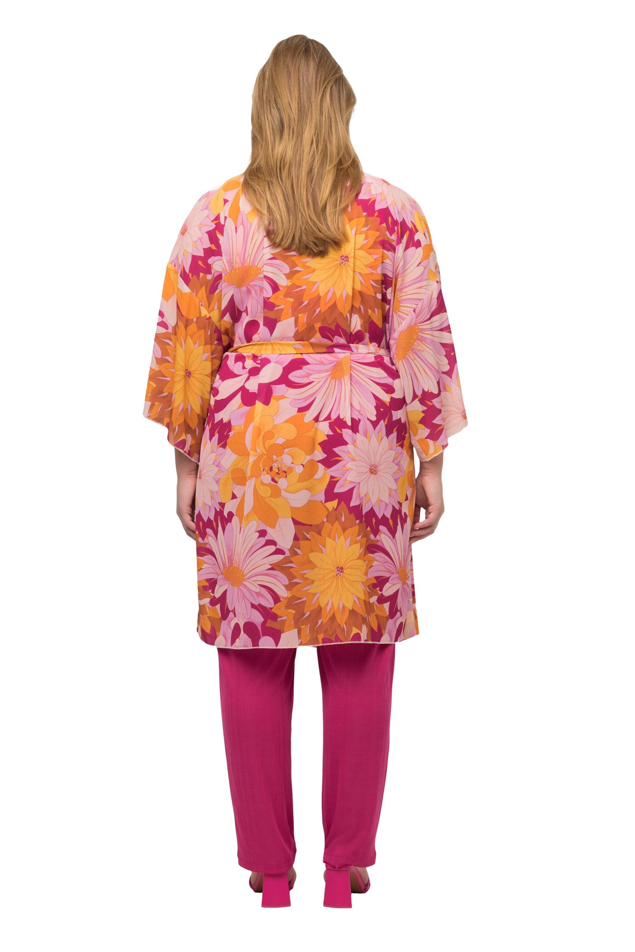 Ulla Popken Kimono in Roze