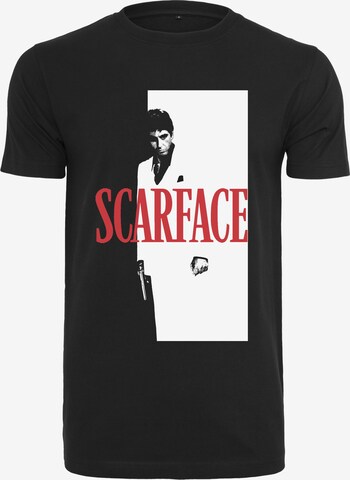 Merchcode Shirt 'Scarface' in Zwart: voorkant