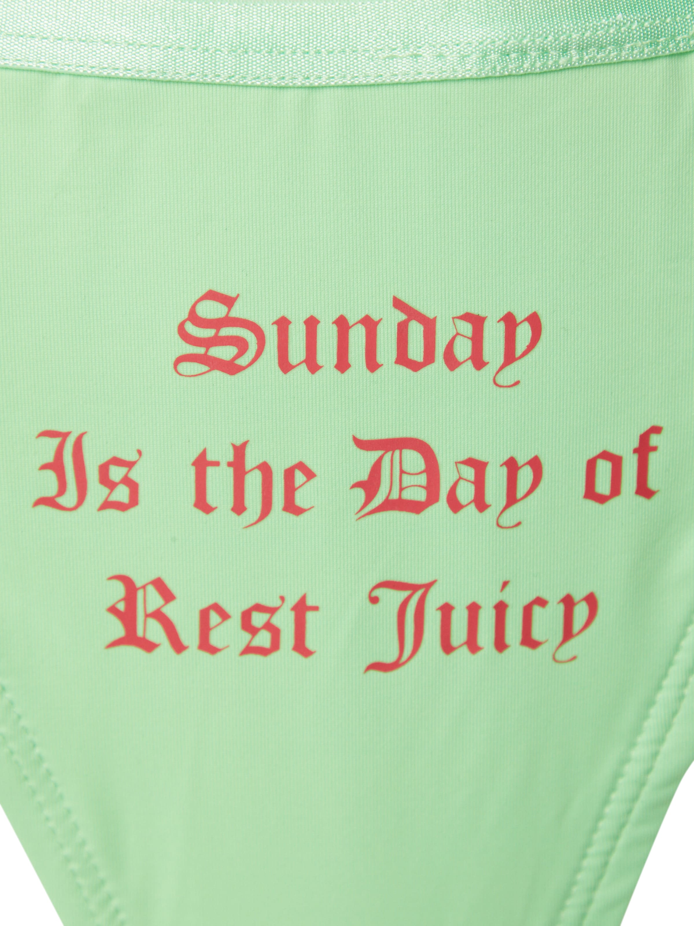 Juicy Couture String bugyik 'DAYS OF THE WEEK' - bézs