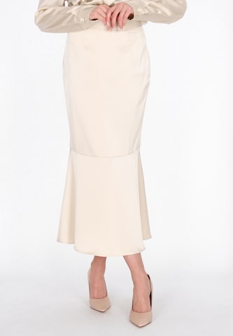 usha BLACK LABEL - Falda en beige: frente