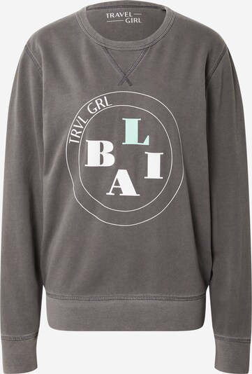 Travel Girl Sweat-shirt 'Bali' en gris / blanc, Vue avec produit