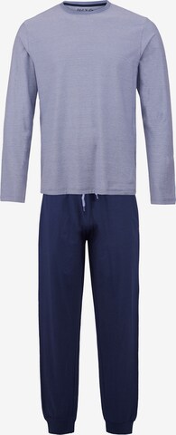 Phil & Co. Berlin Pyjama lang ' Special ' in Blauw: voorkant