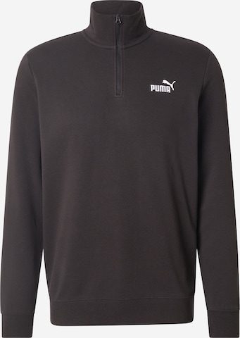 PUMASportska sweater majica 'ESS No. 1' - crna boja: prednji dio