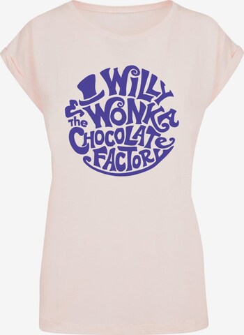 ABSOLUTE CULT Shirt 'Willy Wonka And The Chocolate Factory' in Roze: voorkant