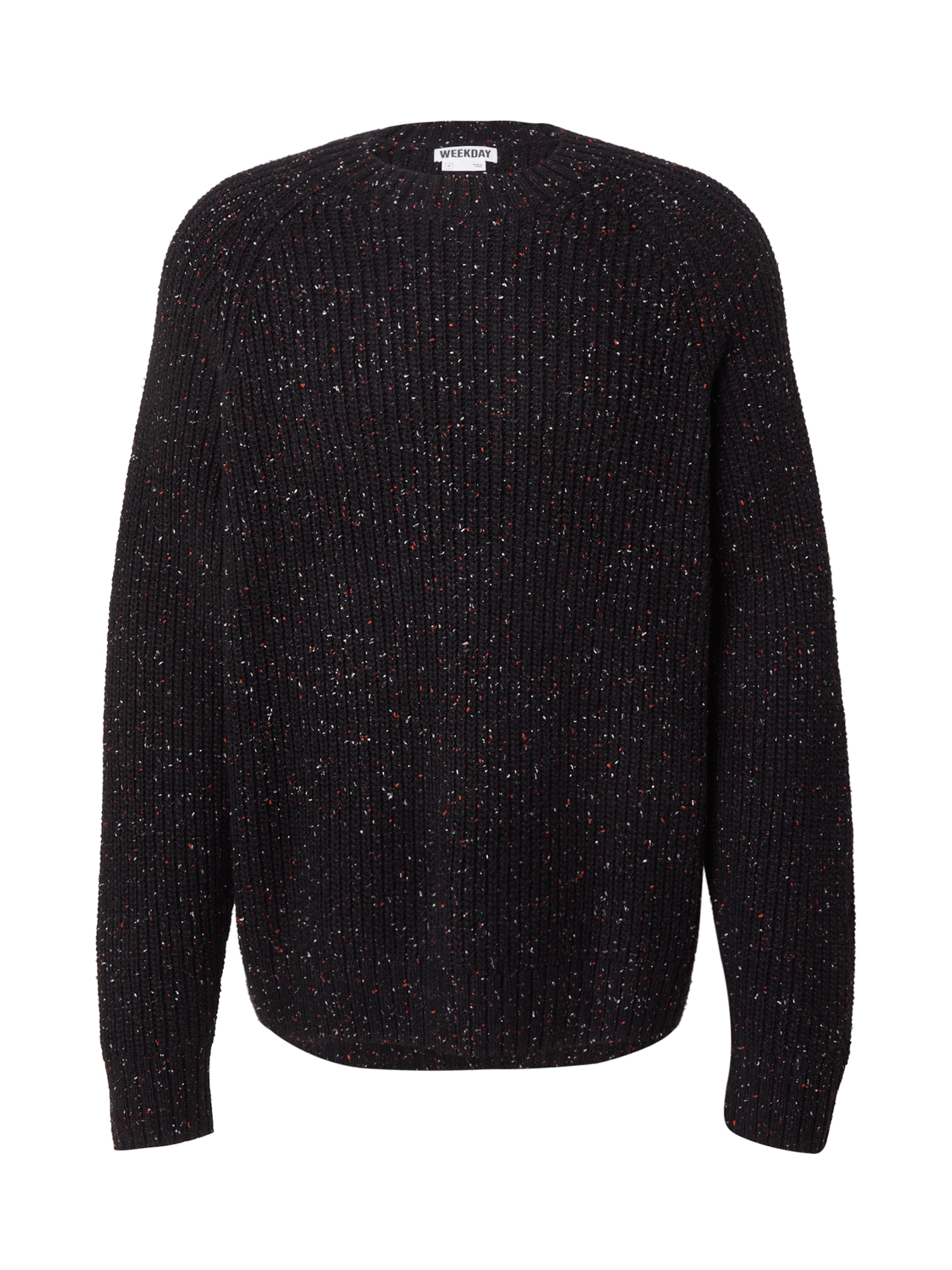 WEEKDAY Pulover 'Neps Amel' | črna barva: sprednja stran