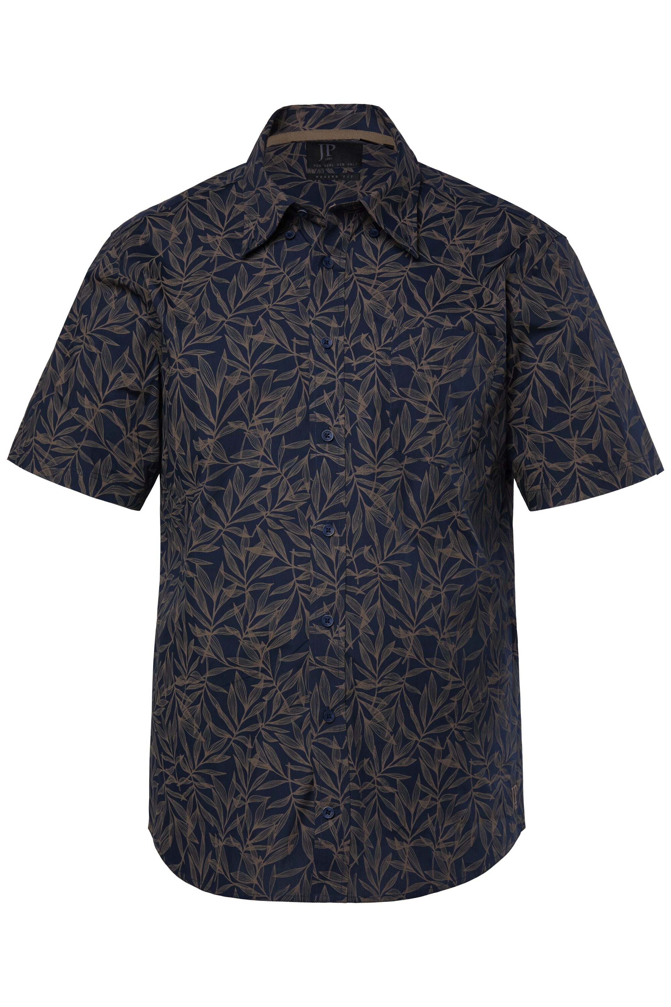 JP1880 Regular Fit Hemd in Blau: Vorderseite