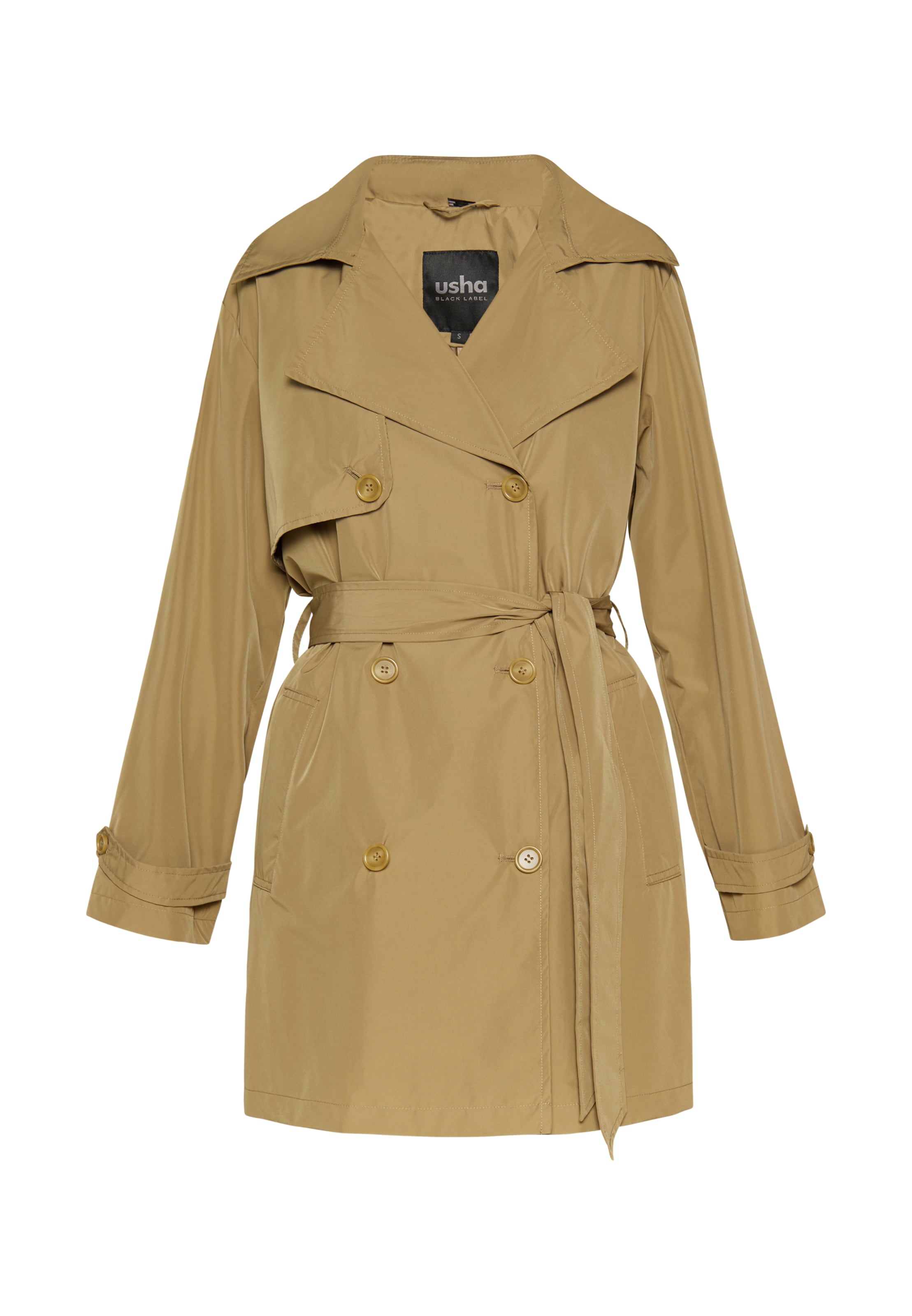 usha BLACK LABEL Prehoden plašč | zelena barva: sprednja stran