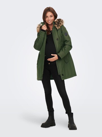 Only Maternity Winter parka 'Iris' in Green