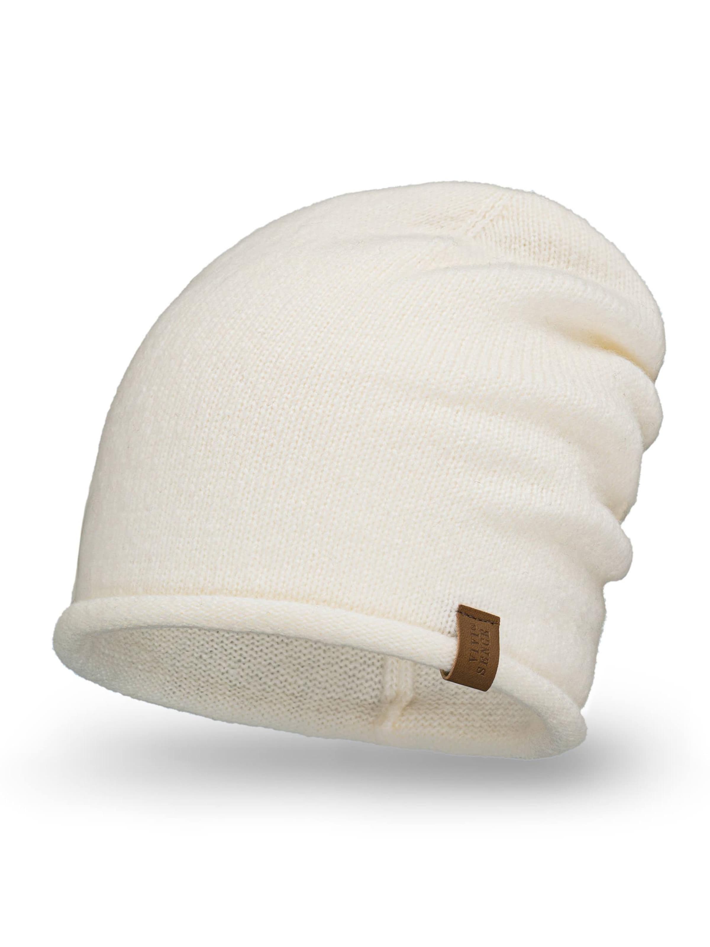 Vivisence Beanie '70115' in Beige: front