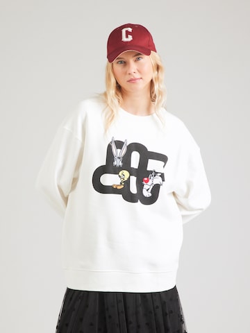 Sweat-shirt 'LINKI' Munthe en blanc : devant