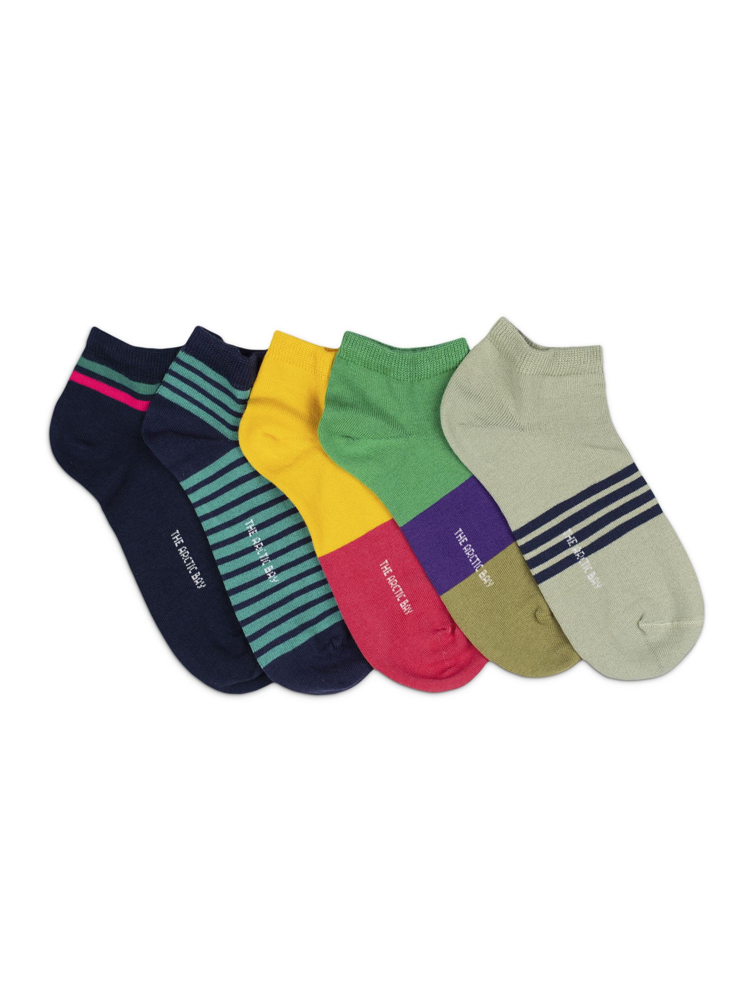 The Arctic Bay - Calcetines invisibles 'LUMA EDITION Gift box 5 Pack Unisex' en Mezcla de colores: frente
