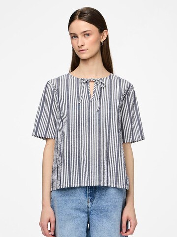 PIECES Bluse 'PCTessa' i blå: forside