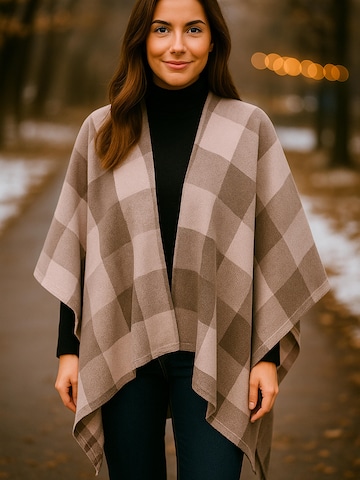 COLLEZIONE ALESSANDRO Cape 'Karo' in Red
