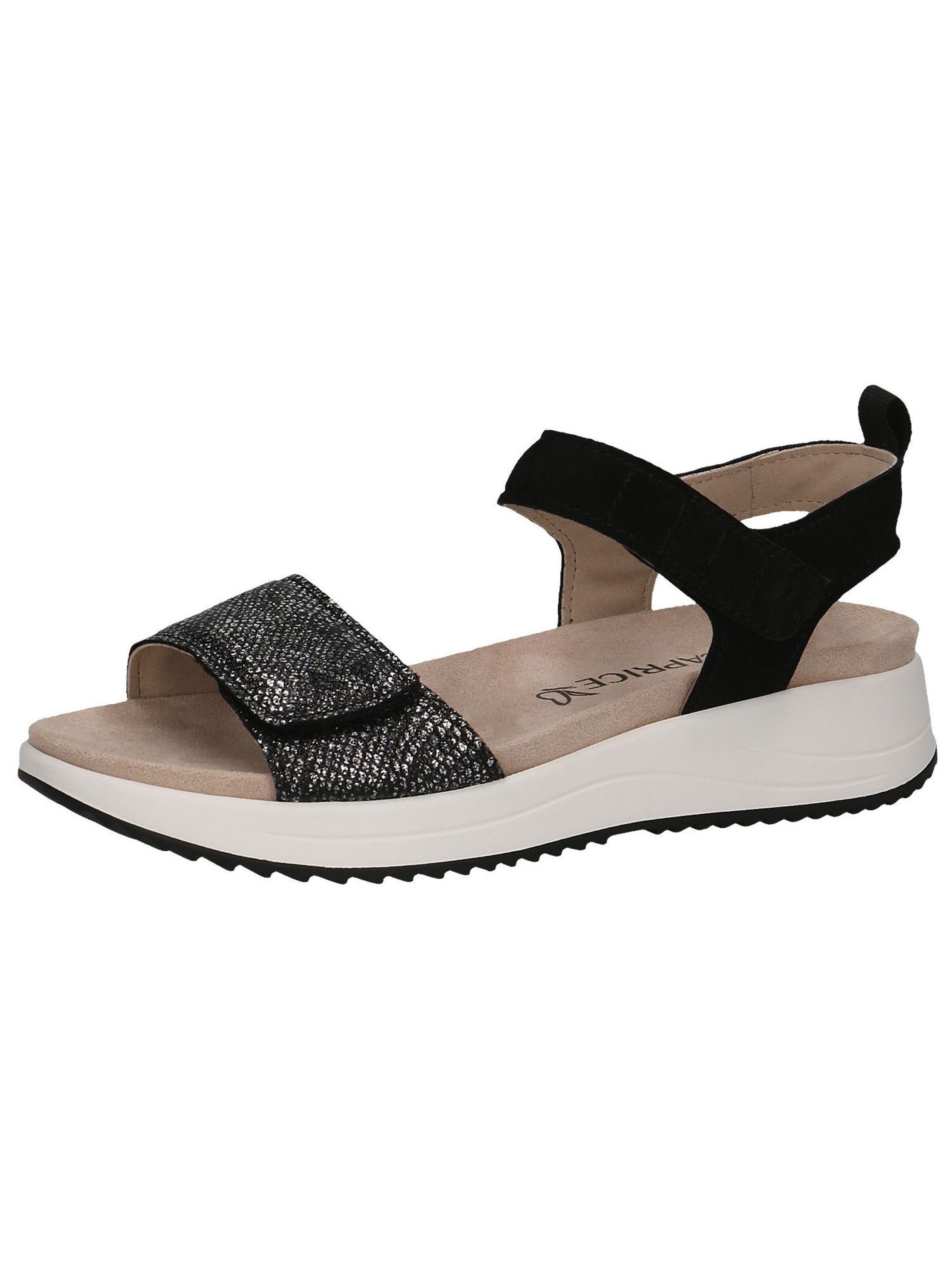 CAPRICE Sandale in Schwarz: Vorderseite