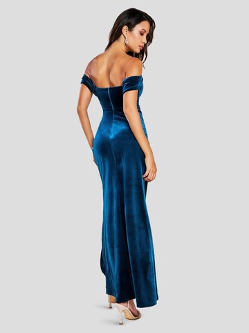 Robe de soirée GODDIVA en bleu