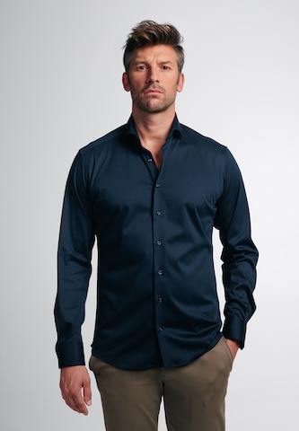 ETERNA Regular fit Business Shirt in Blue: front