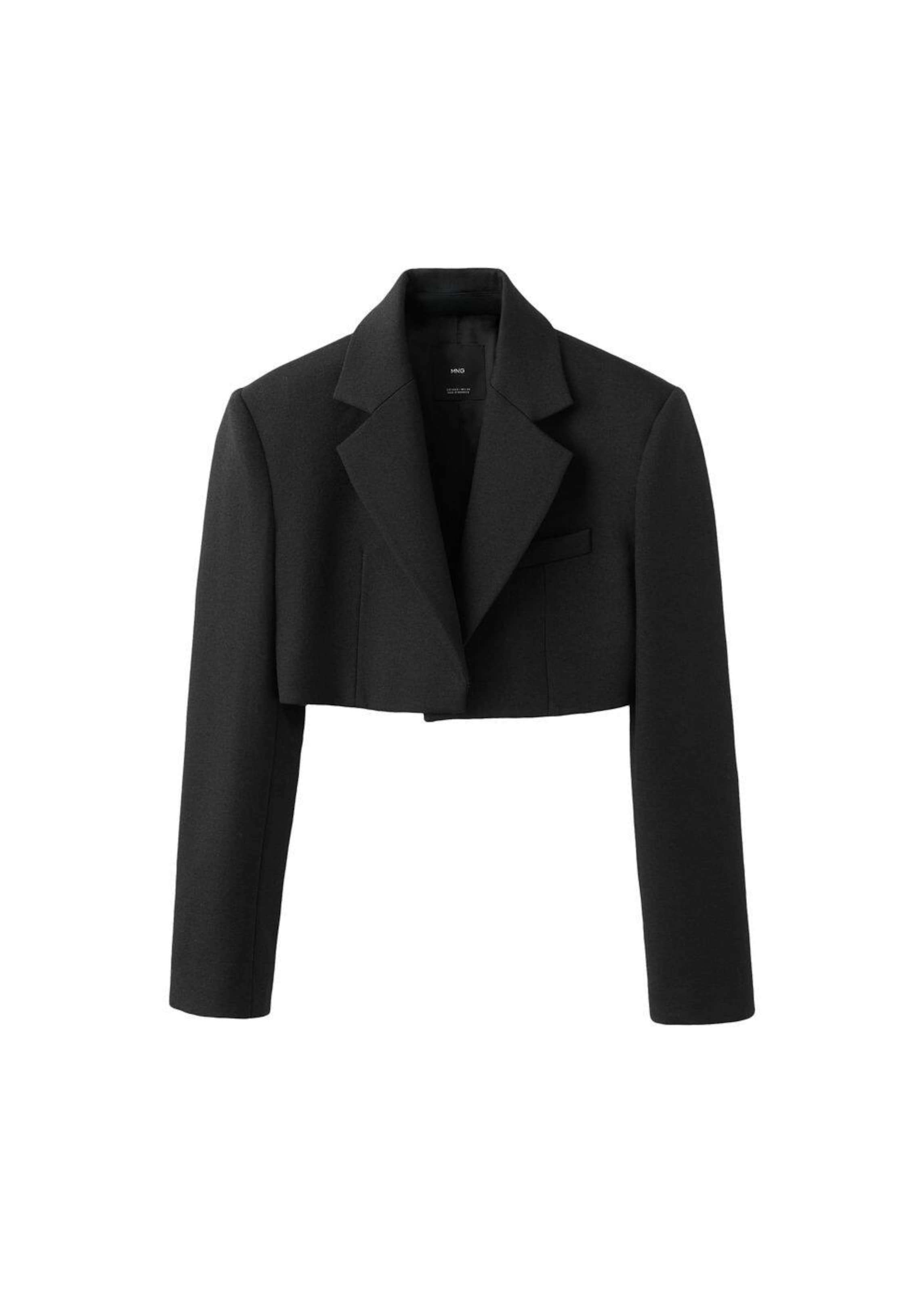 MANGO Blazer 'Pasadena' in Schwarz: Vorderseite