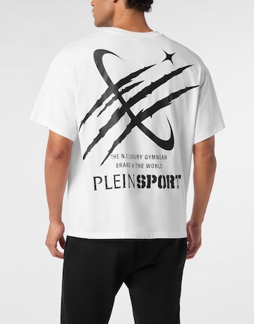 Plein Sport - Camiseta 'Scratch' en blanco