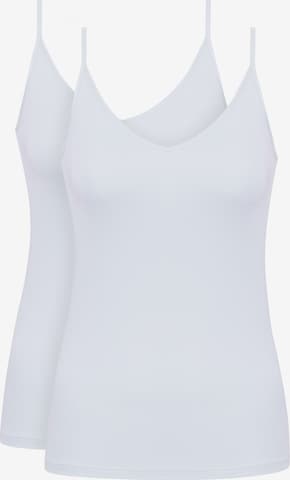 Maillot de corps Mey en blanc : devant